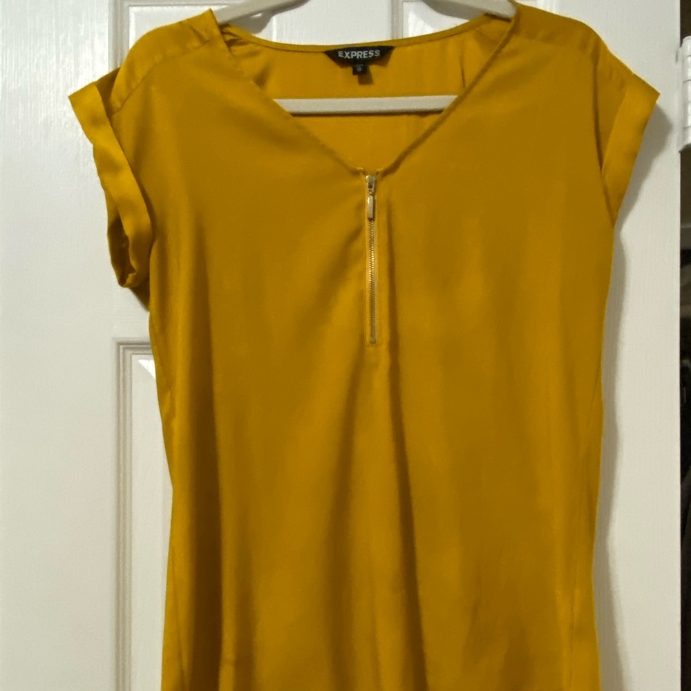 Mustard yellow express blouse